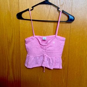 Me to We Pink Cami Crop Top